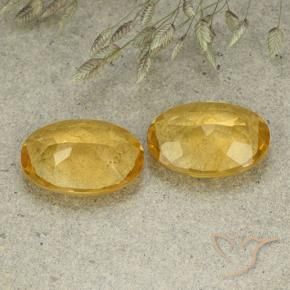 Gemme di Citrino Arancio Dorato Profondo naturale da 8.29 ct, Ovale, VVS-VS