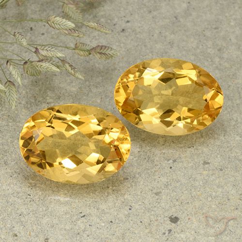 10.84ctw Naturale Arancio dorato Citrino, Ovale, VVS-VS