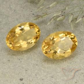 Gemme di Citrino Arancio dorato naturale da 10.84 ct, Ovale, VVS-VS