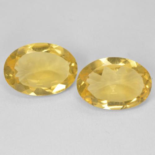 9.12ctw Naturale Arancio dorato Citrino, Ovale, VVS-VS