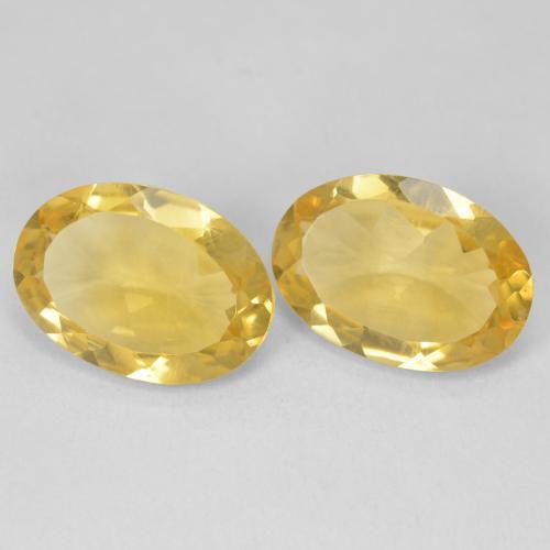 Gemme di Citrino Arancio dorato naturale da 9.12 ct, Ovale, VVS-VS