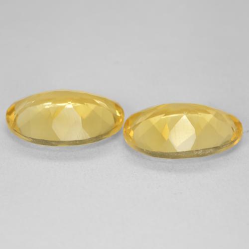 Gemme di Citrino Arancio dorato naturale da 9.12 ct, Ovale, VVS-VS