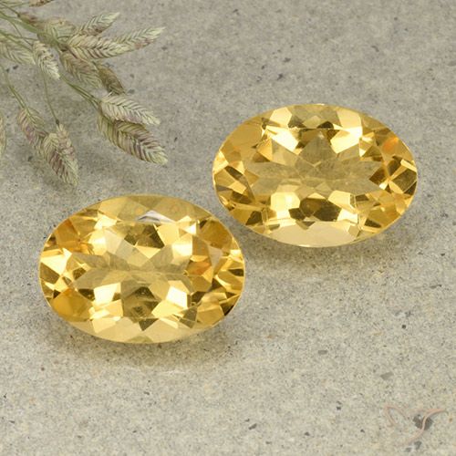 Citrino naturale dorato da 9,74 ct, taglio ovale, VVS-VS