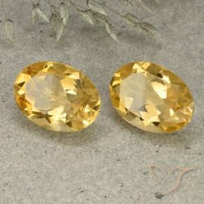 Gemme di Citrino Arancio dorato naturale da 9.79 ct, Taglio ovale, VVS-VS