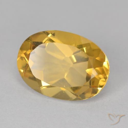 Citrino Dorato medio naturale da 5.52 ct, Ovale, VVS-VS