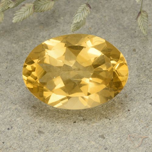 5.08ct Naturale Arancio dorato Citrino, Ovale, VVS-VS