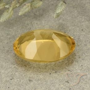 Citrino Arancio dorato naturale da 5.08 ct, Ovale, VVS-VS