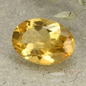 Citrino Arancio dorato naturale da 4.45 ct, Ovale, VVS-VS