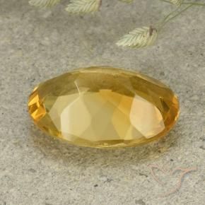 Citrino Arancio dorato naturale da 4.45 ct, Ovale, VVS-VS