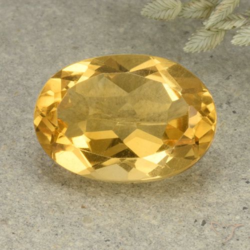 5.60ct Naturale Dorato medio-chiaro Citrino, Ovale, VVS-VS