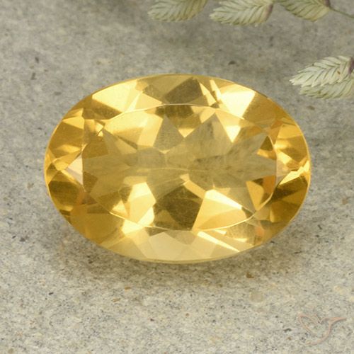 5.31ct Naturale Dorato medio Citrino, Ovale, VVS-VS