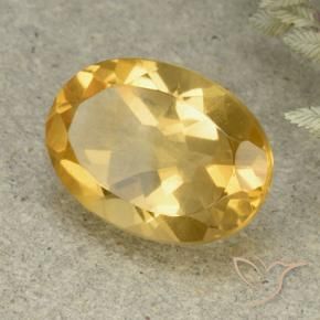 Citrino Dorato medio naturale da 5.31 ct, Ovale, VVS-VS