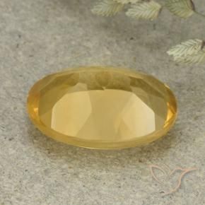 Citrino Dorato medio naturale da 5.31 ct, Ovale, VVS-VS