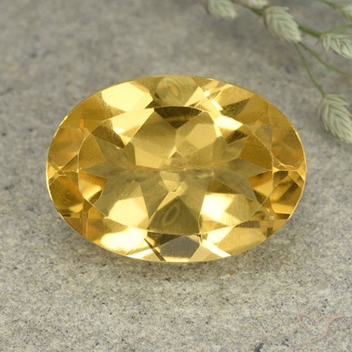 5.38ct Naturale Arancio dorato Citrino, Ovale, VVS-VS