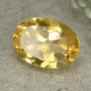 Citrino Arancio dorato naturale da 5.38 ct, Ovale, VVS-VS