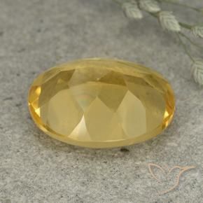 Citrino Arancio dorato naturale da 5.38 ct, Ovale, VVS-VS