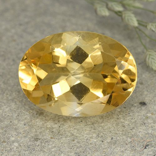 5.42ct Naturale Arancio dorato Citrino, Ovale, VVS-VS