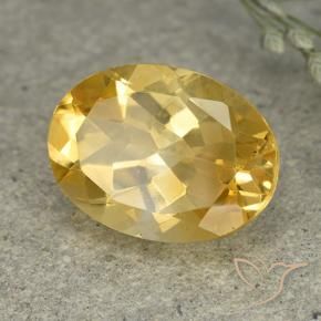 Citrino Arancio dorato naturale da 5.42 ct, Ovale, VVS-VS