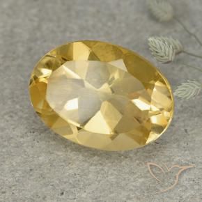 Citrino Dorato medio naturale da 5.81 ct, Ovale, VVS-VS