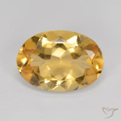 5.04ct Naturale Arancio-Oro Citrino, Ovale, VVS-VS