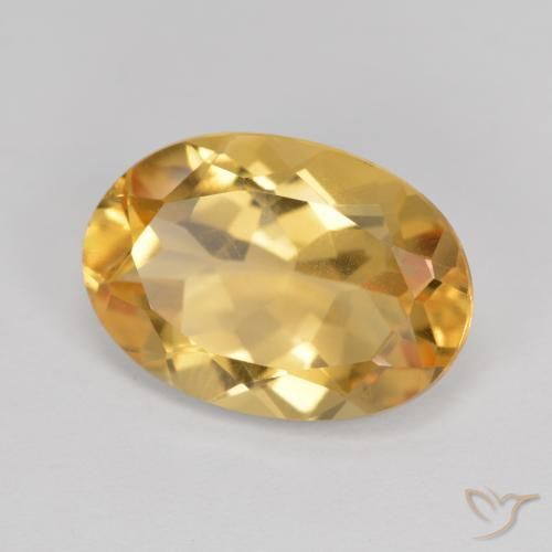 Citrino Arancio-Oro naturale da 5.04 ct, Ovale, VVS-VS