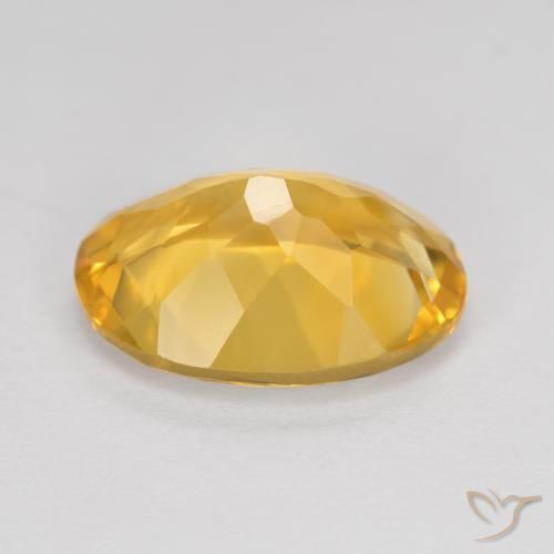 Citrino Dorato scuro naturale da 5.14 ct, Ovale, VVS-VS