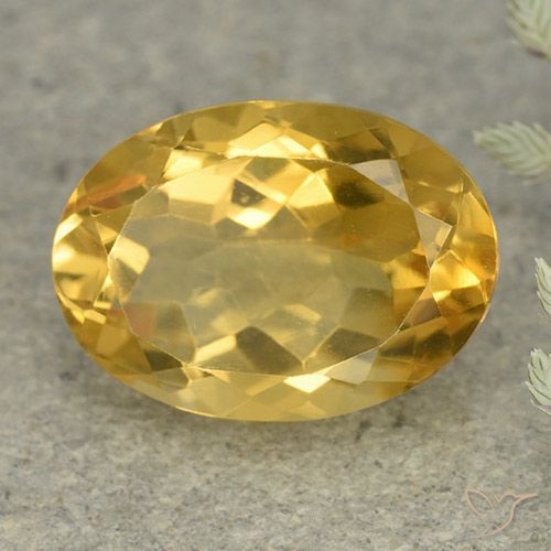 5.71ct Naturale Arancio dorato Citrino, Ovale, VVS-VS