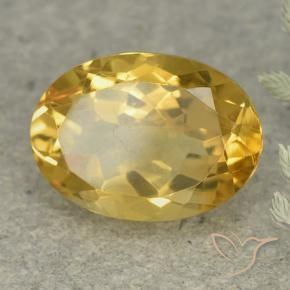 Citrino Arancio dorato naturale da 5.71 ct, Ovale, VVS-VS