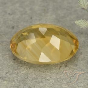 Citrino Arancio dorato naturale da 5.71 ct, Ovale, VVS-VS