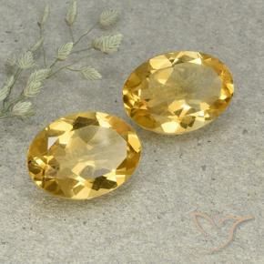 Gemme di Citrino Arancio dorato naturale da 9.19 ct, Ovale, VVS-VS