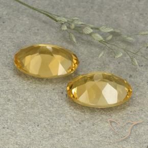 Gemme di Citrino Arancio dorato naturale da 9.19 ct, Ovale, VVS-VS