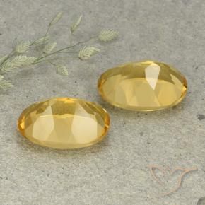 Gemme di Citrino Arancio dorato naturale da 11.52 ct, Ovale, VVS-VS