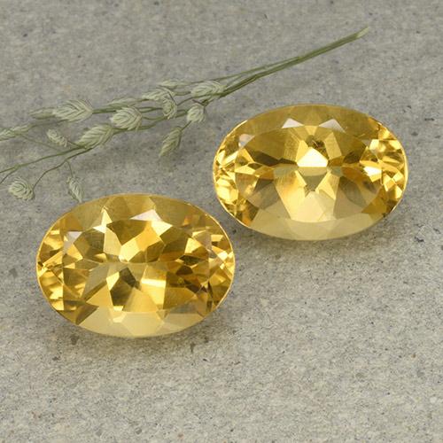 Gemme di Citrino Dorato medio naturale da 12.15 ct, Taglio ovale, VVS-VS