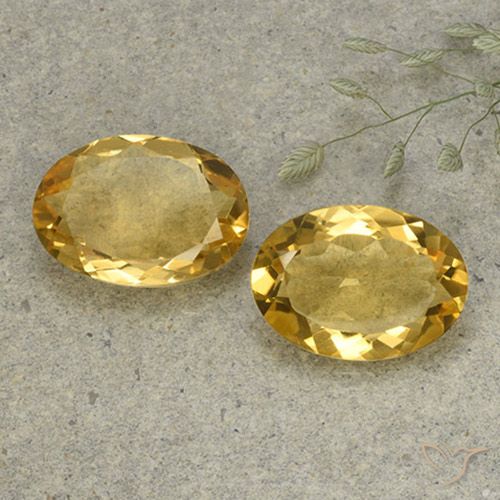 8.82ctw Naturale Arancio dorato Citrino, Ovale, VVS-VS