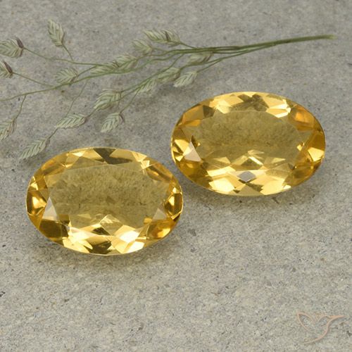 8.36ctw Naturale Arancio dorato Citrino, Ovale, VVS-VS