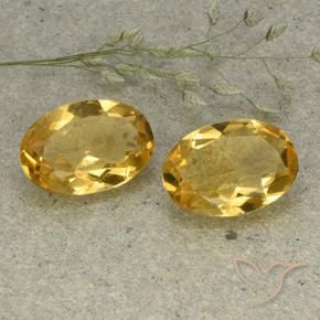 Gemme di Citrino Arancio dorato naturale da 8.36 ct, Ovale, VVS-VS