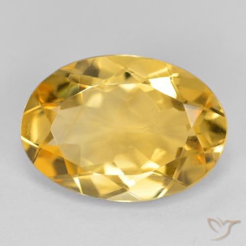 4.76ct Naturale Dorato medio Citrino, Ovale, VVS-VS