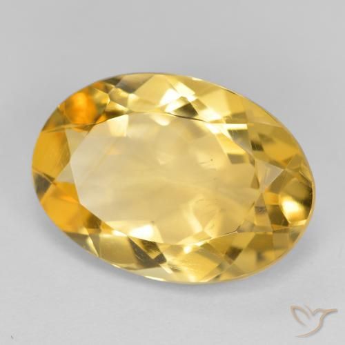 Citrino Dorato medio naturale da 4.76 ct, Ovale, VVS-VS