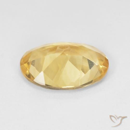Citrino Medium Light-Golden naturale da 4.28 ct, Ovale, VVS-VS