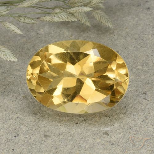 5.82ct Naturale Arancio dorato Citrino, Ovale, VVS-VS