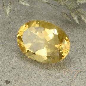 Citrino Arancio dorato naturale da 5.10 ct, Ovale, VVS-VS