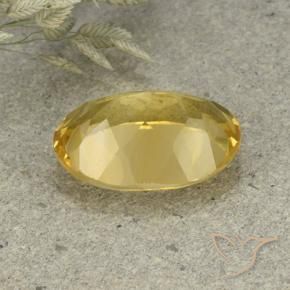 Citrino Arancio dorato naturale da 5.10 ct, Ovale, VVS-VS
