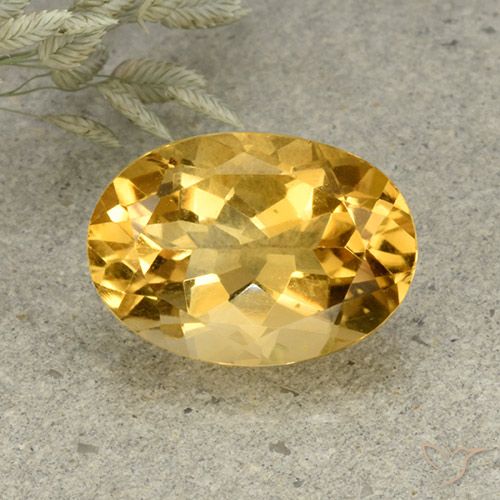 5.60ct Naturale Arancio dorato Citrino, Ovale, VVS-VS