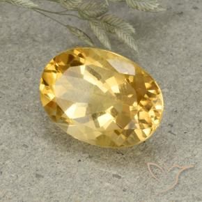 Citrino Arancio dorato naturale da 5.60 ct, Ovale, VVS-VS