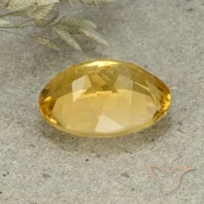 Citrino Arancio dorato naturale da 5.60 ct, Ovale, VVS-VS