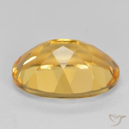 Citrino Dorato medio-scuro naturale da 5.47 ct, Ovale, VVS-VS
