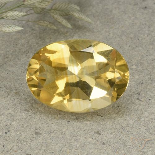 4.84ct Naturale Arancio dorato Citrino, Ovale, VVS-VS