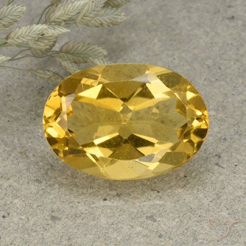 5.43ct Naturale Arancio dorato Citrino, Ovale, VVS-VS