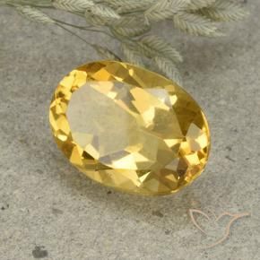 Citrino Arancio dorato naturale da 5.43 ct, Ovale, VVS-VS