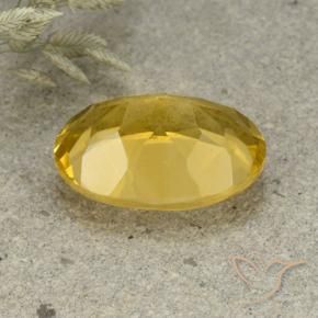 Citrino Arancio dorato naturale da 5.43 ct, Ovale, VVS-VS